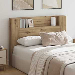 Vzglavje Umetni hrast 140 x 17 x 104,5 cm Konstruiran les