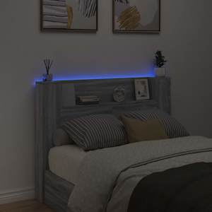 Úložné čelo postele s LED Šedý Sonoma Kompozitní dřevo - obrázek 4