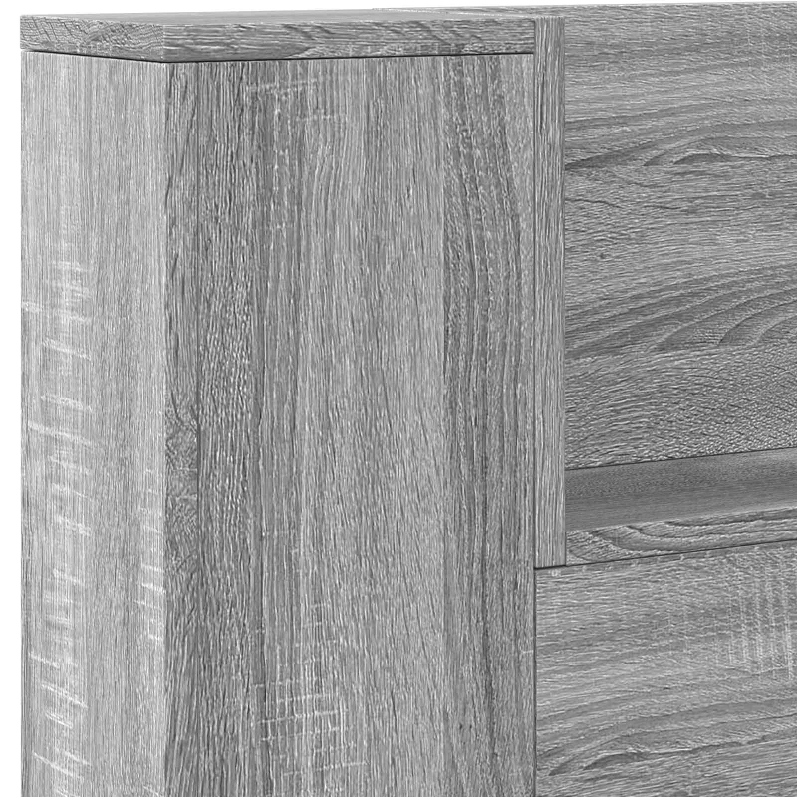 Päätylevy Harmaa Sonoma 160 x 16,5 x 103,5 cm Tekninen puu - Image 8