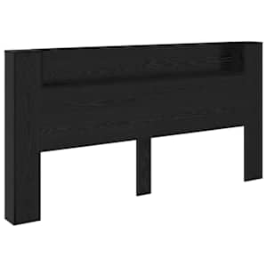 Úložné čelo postele s LED Černý dub Kompozitní dřevo - obrázek 5