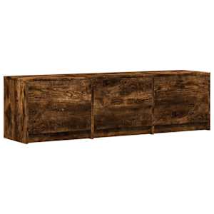 TV skříň s LED 140 x 34 x 40 cm Uzený Dub Dřevěný materiál - obrázek 5