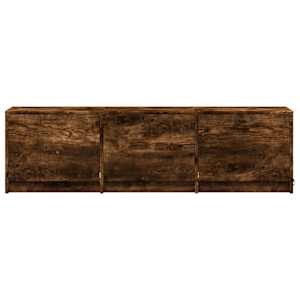 TV skříň s LED 140 x 34 x 40 cm Uzený Dub Dřevěný materiál - obrázek 6