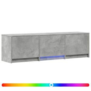vidaXL LED-iga TV kapp 140x34x40 cm BetoonHall T&ouml;&ouml;deldud puit