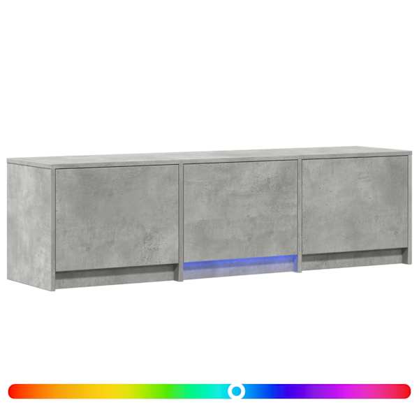 vidaXL LED-iga TV kapp 140x34x40 cm BetoonHall T&ouml;&ouml;deldud puit