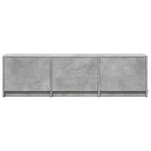 TV skříň s LED 140x34x40 cm Betonově Šedá Dřevěný materiál - obrázek 6
