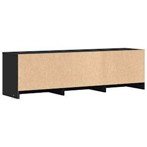 TV skříň s LED 140 x 34 x 40 cm Černý Dřevěný materiál - obrázek 8