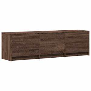 TV skříň s LED 140 x 34 x 40 cm Hnědý dub Dřevěný materiál - obrázek 5