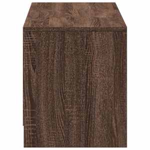 TV skříň s LED 140 x 34 x 40 cm Hnědý dub Dřevěný materiál - obrázek 7