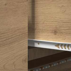 TV skříň s LED Umělecký dub 140 x 34 x 40 cm Dřevěný materiál - obrázek 11