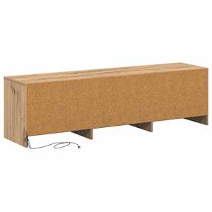 TV skříň s LED Umělecký dub 140 x 34 x 40 cm Dřevěný materiál - obrázek 9