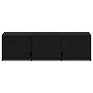 TV skříň s LED Černý Dub 140 x 34 x 40 cm Dřevěný materiál - obrázek 7