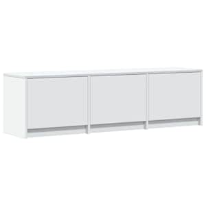 TV skříň s LED Bílý 140 x 34 x 40 cm Dřevěný materiál - obrázek 5