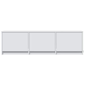 TV skříň s LED Bílý 140 x 34 x 40 cm Dřevěný materiál - obrázek 6
