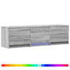 vidaXL LED-iga TV kapp 140x34x40 cm Hall Sonoma T&ouml;&ouml;deldud puit