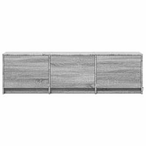 TV skříň s LED 140x34x40 cm Šedá Sonoma Dřevěný materiál - obrázek 6