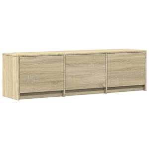 TV skříň s LED 140 x 34 x 40 cm Sonoma dub Dřevěný materiál - obrázek 5