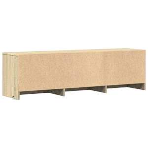 TV skříň s LED 140 x 34 x 40 cm Sonoma dub Dřevěný materiál - obrázek 8