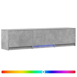 vidaXL LED-iga TV kapp 165x34x40 cm BetoonHall T&ouml;&ouml;deldud puit