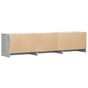 TV skříň s LED 165x34x40 cm Betonově Šedá Dřevěný materiál - obrázek 8