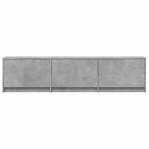 TV skříň s LED 165x34x40 cm Betonově Šedá Dřevěný materiál - obrázek 6