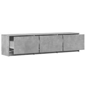 TV skříň s LED 165x34x40 cm Betonově Šedá Dřevěný materiál - obrázek 10