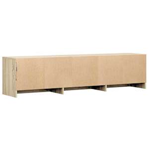 TV skříň s LED 165 x 34 x 40 cm Sonoma dub Dřevěný materiál - obrázek 8