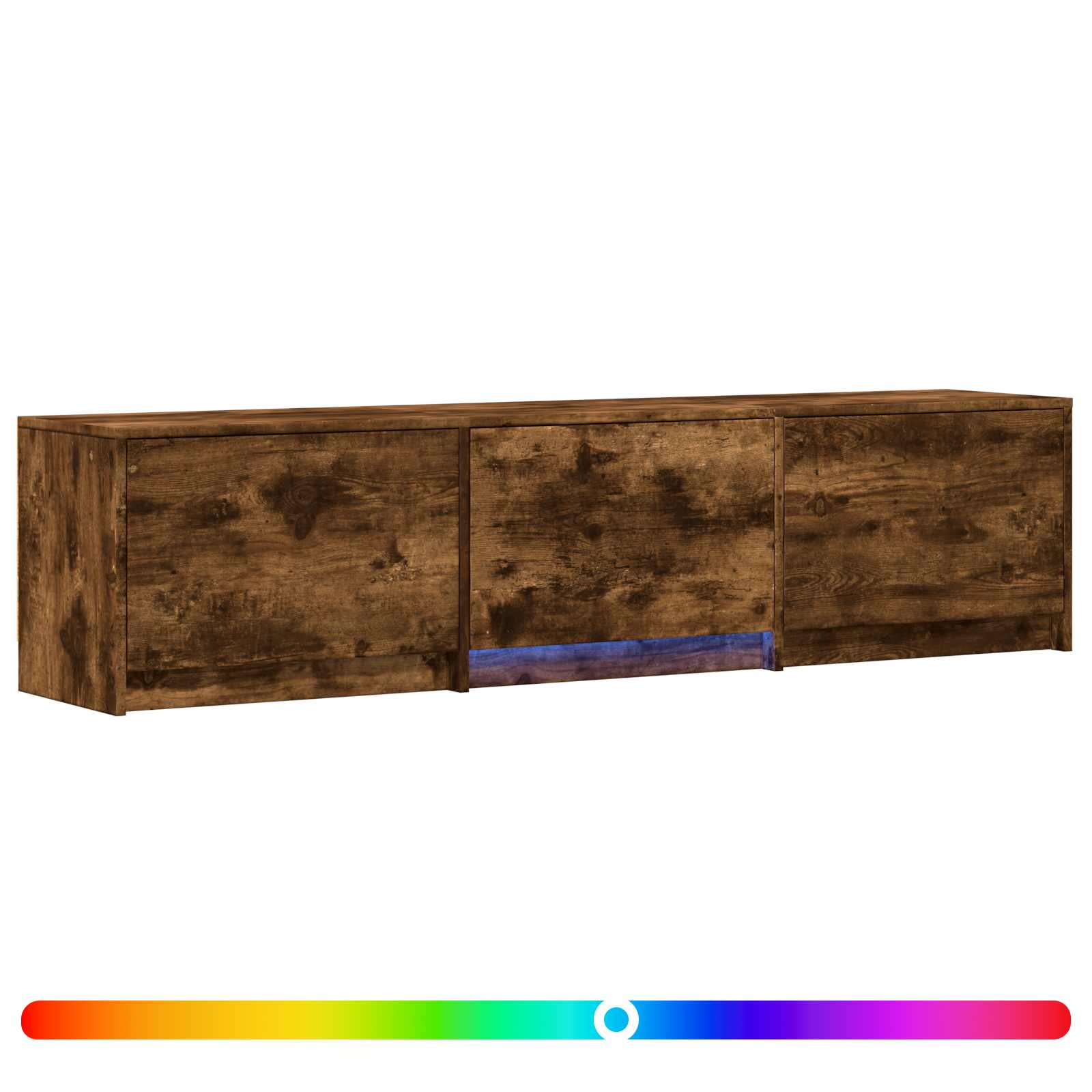 vidaXL TV-kast met LED 165 x 34 x 40 cm Gerookt eiken, foto 3