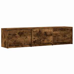 TV skříň s LED 165 x 34 x 40 cm Uzený Dub Dřevěný materiál - obrázek 5