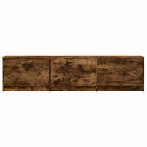 TV skříň s LED 165 x 34 x 40 cm Uzený Dub Dřevěný materiál - obrázek 6