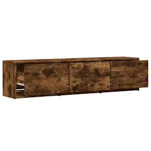 TV skříň s LED 165 x 34 x 40 cm Uzený Dub Dřevěný materiál - obrázek 10
