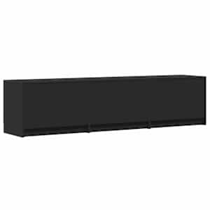 TV skříň s LED 165 x 34 x 40 cm Černý Dřevěný materiál - obrázek 5