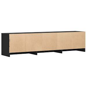 TV skříň s LED 165 x 34 x 40 cm Černý Dřevěný materiál - obrázek 8