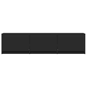 TV skříň s LED 165 x 34 x 40 cm Černý Dřevěný materiál - obrázek 6