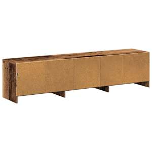 TV skříň s LED Staré dřevo 165 x 34 x 40 cm Dřevěný materiál - obrázek 9