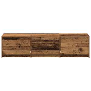 TV skříň s LED Staré dřevo 165 x 34 x 40 cm Dřevěný materiál - obrázek 7