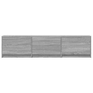 TV skříň s LED 165x34x40 cm Šedá Sonoma Dřevěný materiál - obrázek 6