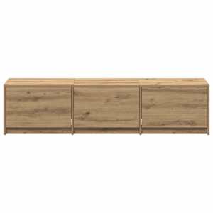TV skříň s LED Umělecký dub 165 x 34 x 40 cm Dřevěný materiál - obrázek 7