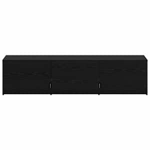 TV skříň s LED Černý Dub 165 x 34 x 40 cm Dřevěný materiál - obrázek 7