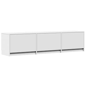TV skříň s LED 165 x 34 x 40 cm Bílý Dřevěný materiál - obrázek 5