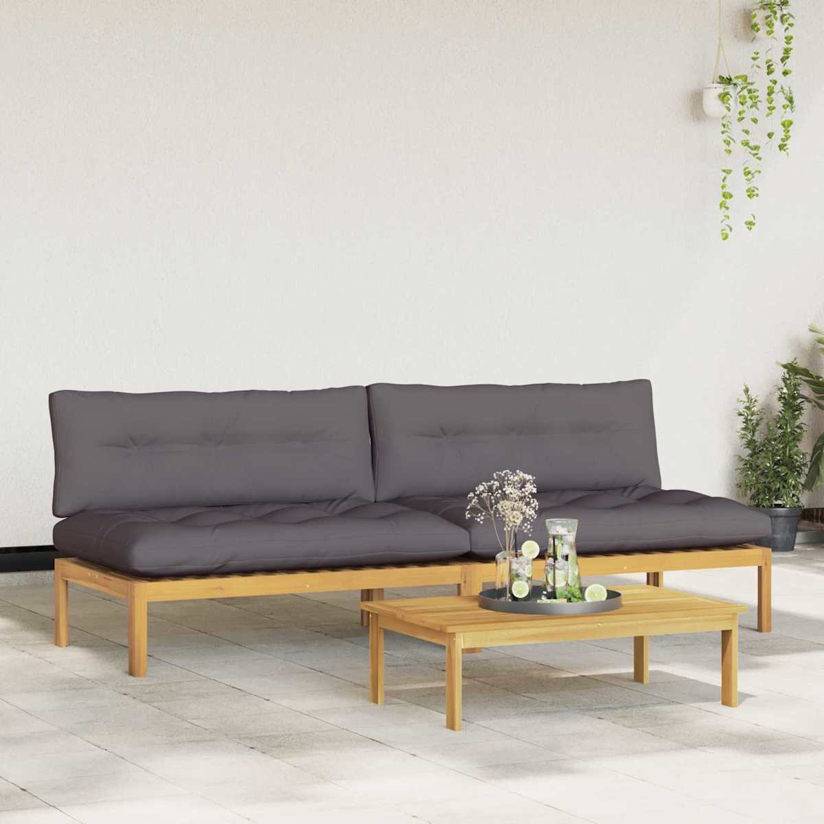 Midter Sofa Enhed Lys Akacie og Akacietræ - Billede 3
