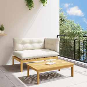 2 Kos Akacijev les Svetlo rjava