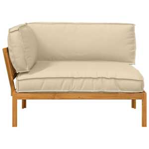 Set pohovek Béžová 133 x 92 x 69 cm Masivní akátové dřevo - obrázek 6