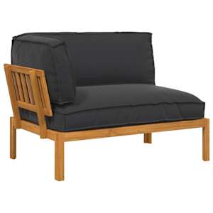 Set pohovek Černá 133 x 92 x 69 cm Masivní akátové dřevo - obrázek 1
