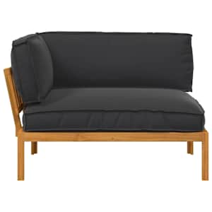 Set pohovek Černá 133 x 92 x 69 cm Masivní akátové dřevo - obrázek 6
