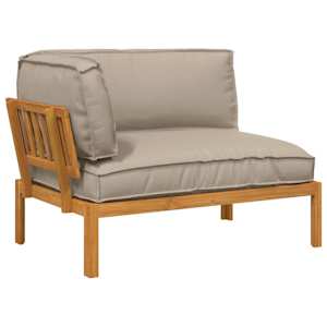 Kavčna garnitura Taupe 133 x 92 x 69 cm Masiven les akacije