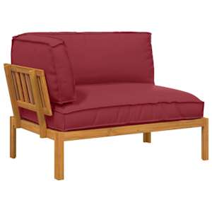 Set pohovek Víno Červené 133 x 92 x 69 cm Masivní akátové dřevo