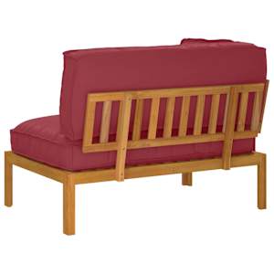 Set pohovek Víno Červené 133 x 92 x 69 cm Masivní akátové dřevo - obrázek 8