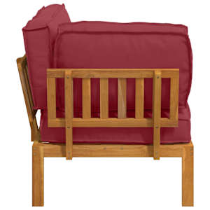 Set pohovek Víno Červené 133 x 92 x 69 cm Masivní akátové dřevo - obrázek 7