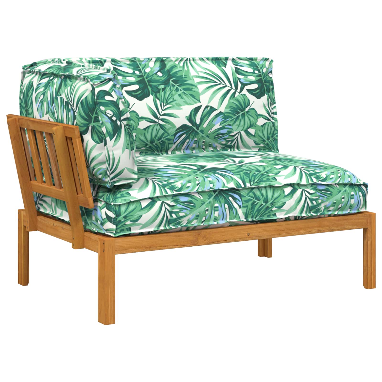 vidaXL Sofa Set Blatt Blattmuster 133 x 92 x 69 cm Massivholz Akazie