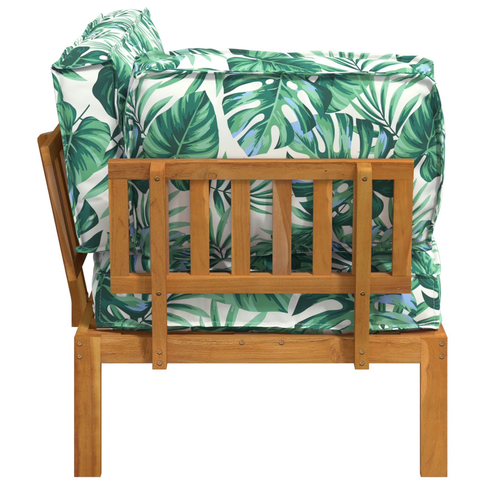 Bankstel Blad Bladpatroon 133 x 92 x 69 cm Massief Acaciahout image 7